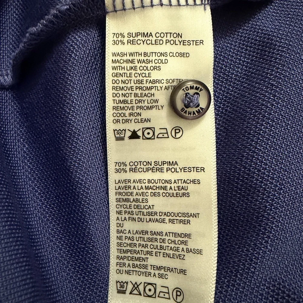 Tommy Bahama Blue Short Sleeve Button Down Shirt - Picture 8 of 10